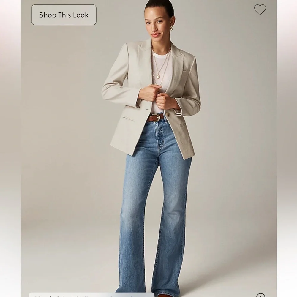 J. Crew Alexandra Linen Single-Button Blazer - Picture 3 of 13